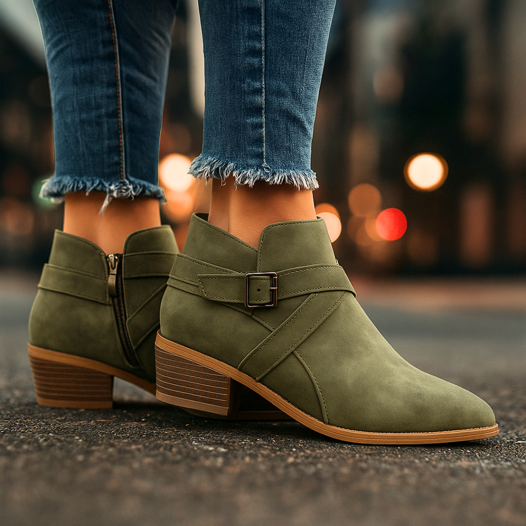 Harper - Lane Cross Strap Boots-15553287618933-Mirella Fiore