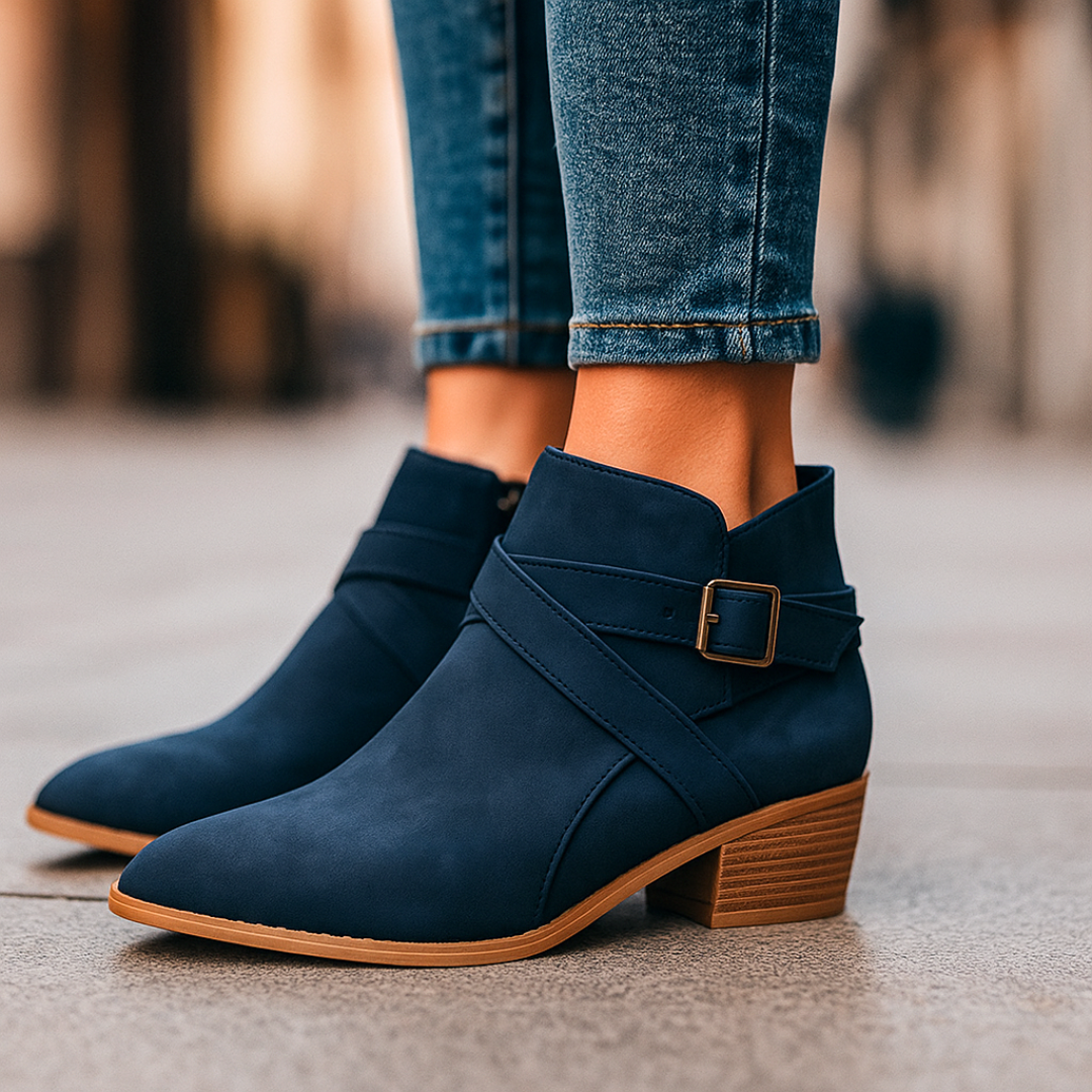 Harper - Lane Cross Strap Boots-15553287618933-Mirella Fiore