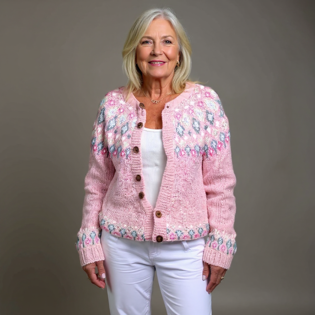 Hazel - Pink Comfort Cardigan-15531112300917-Nancy & Mae Savannah