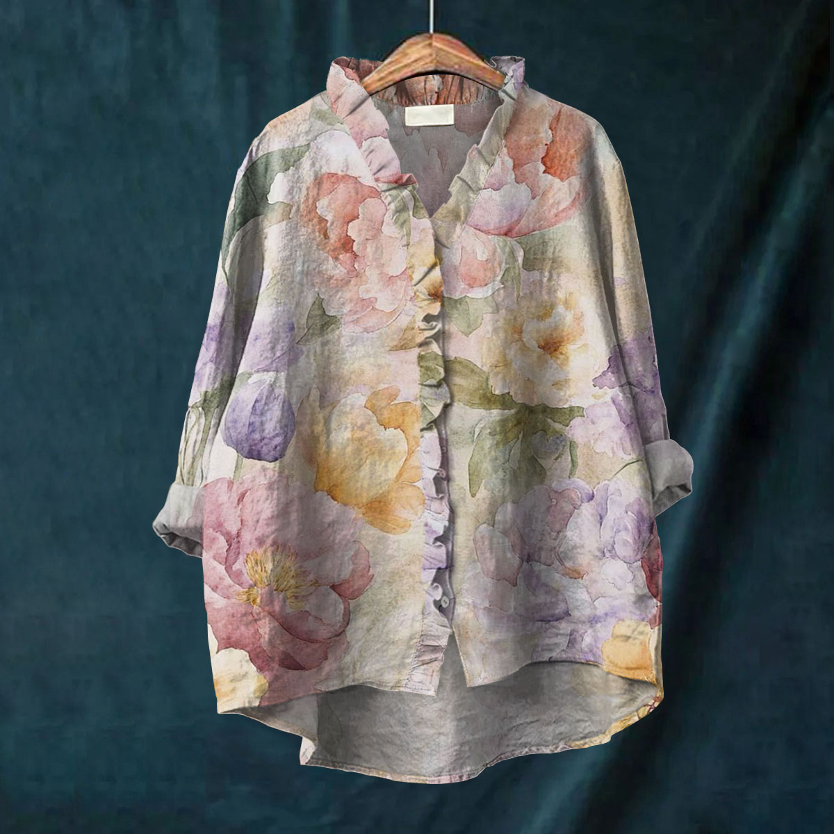 Helena - Elegant Bloom Blouse-15542206726517-Nancy & Mae Savannah