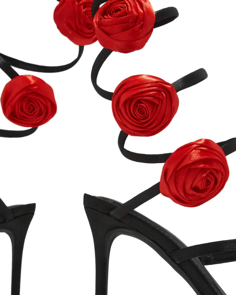 Henriette – Floral embellishment – Rosette coil-strap heels-15133957226869-Nancy & Mae Savannah