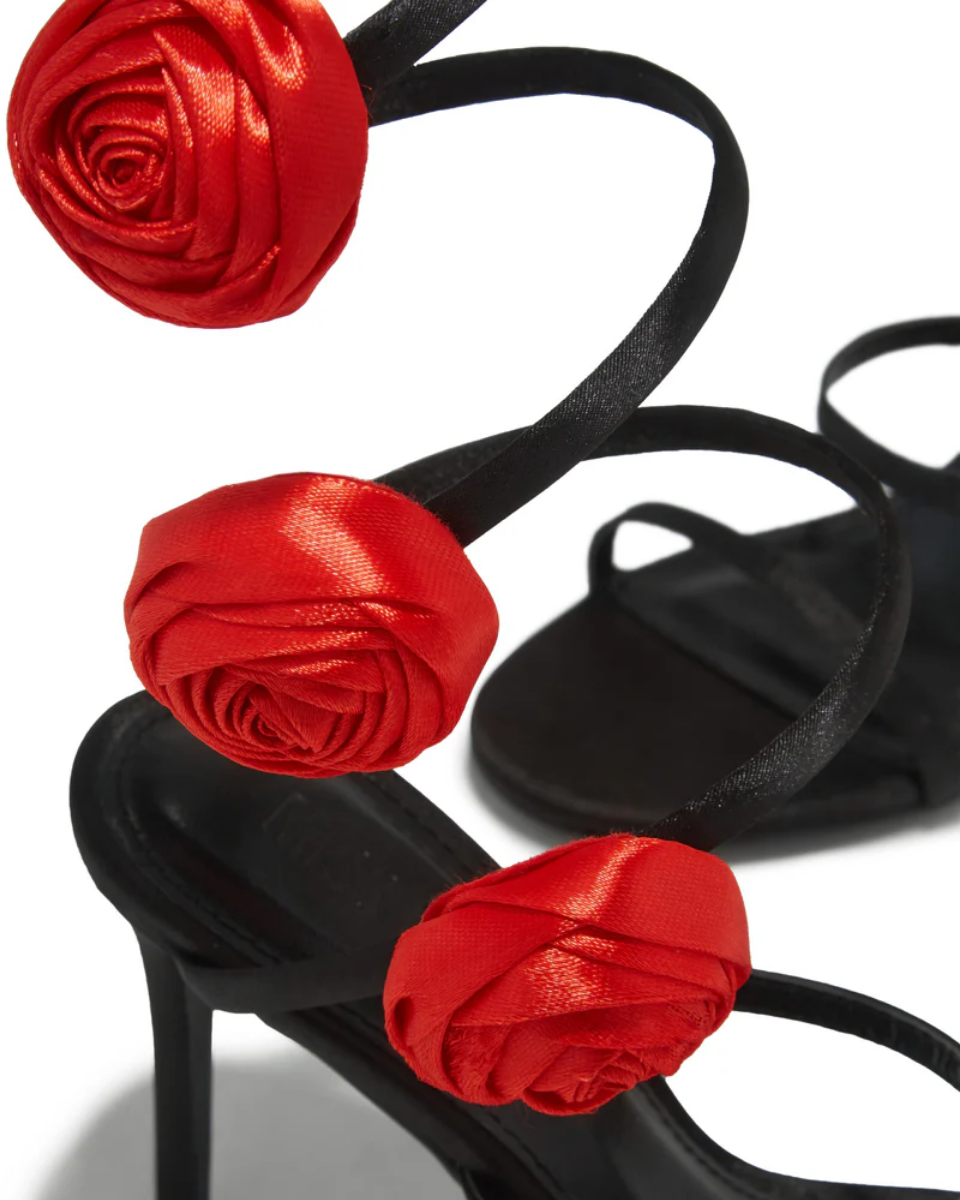 Henriette – Floral embellishment – Rosette coil-strap heels-15133957226869-Nancy & Mae Savannah