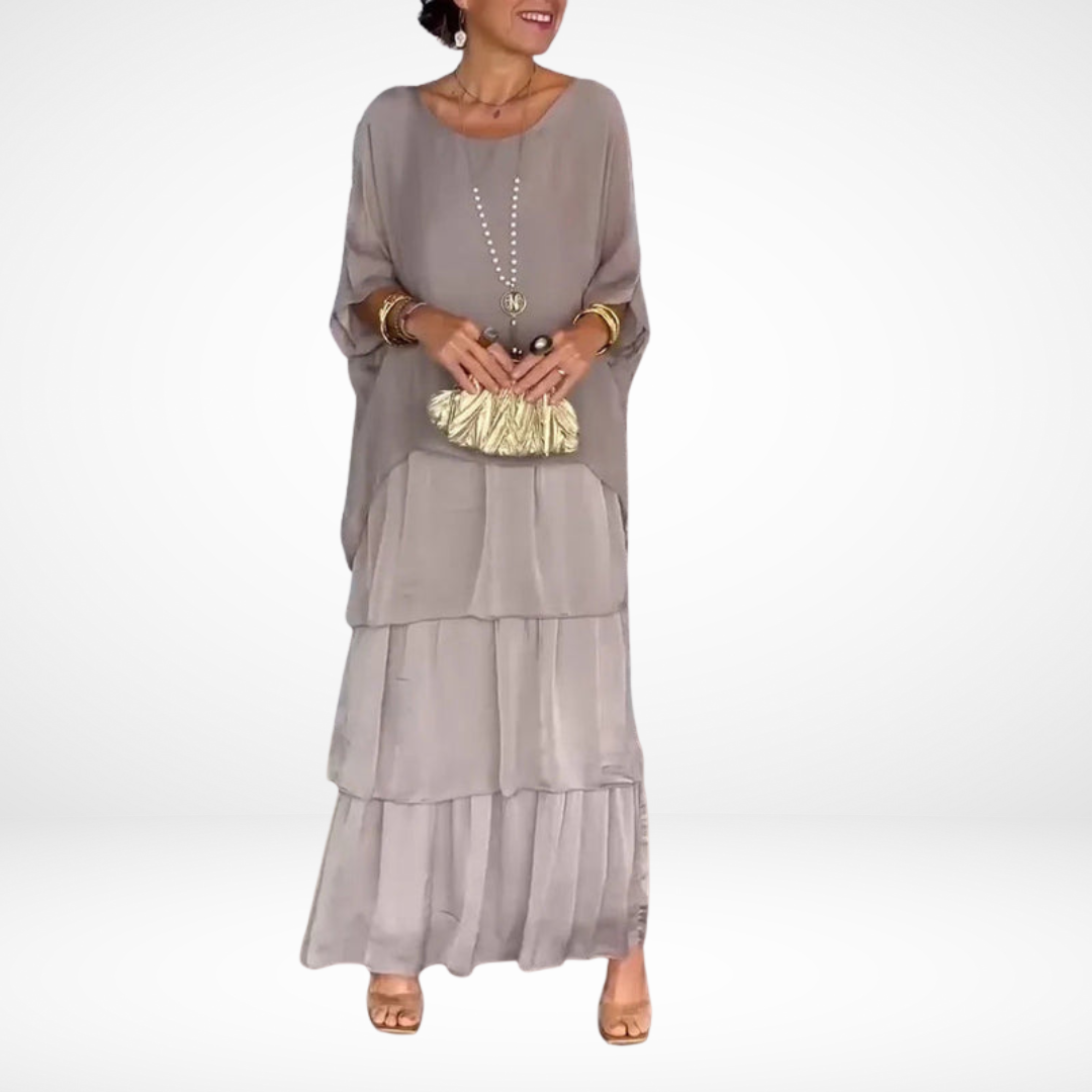 Hylda - Artistic Loose Maxi Dress-15553262059893-Mirella Fiore