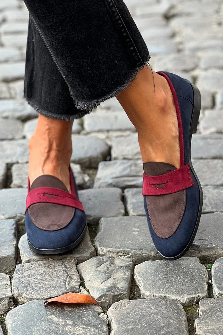 IRENE - COLOR-BLOCK LOAFERS-15549133619573-Mirella Fiore
