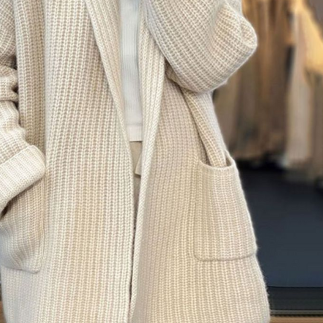 IRENE - Knitted Cardigan in Wool Blend-15519825461621-Mirella Fiore