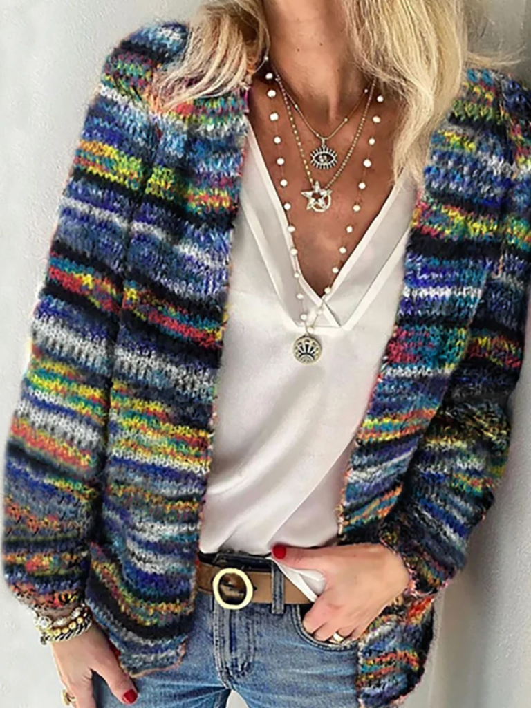 ISA - VIBRANT LAYERS CARDIGAN-15549013590389-Mirella Fiore