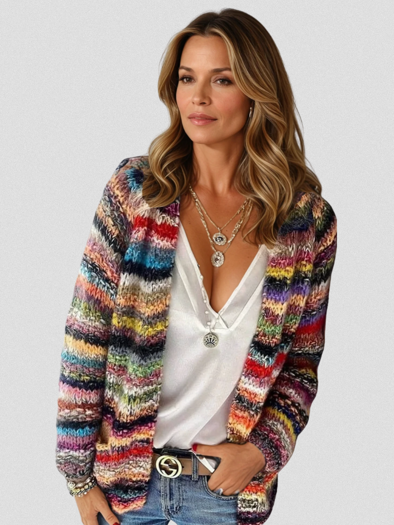 ISA - VIBRANT LAYERS CARDIGAN-15549013590389-Mirella Fiore