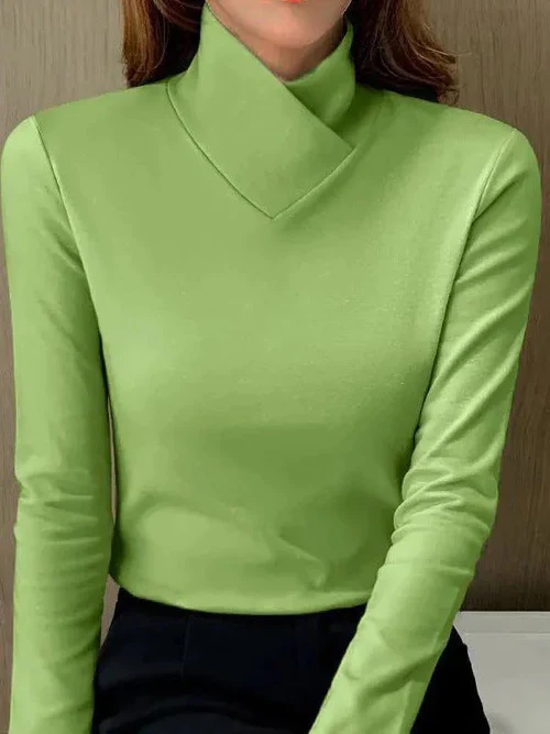 ISALINE - Top with Asymmetric Collar-15519827394933-Mirella Fiore