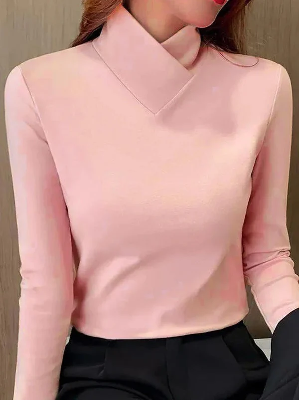 ISALINE - Top with Asymmetric Collar-15519827394933-Mirella Fiore
