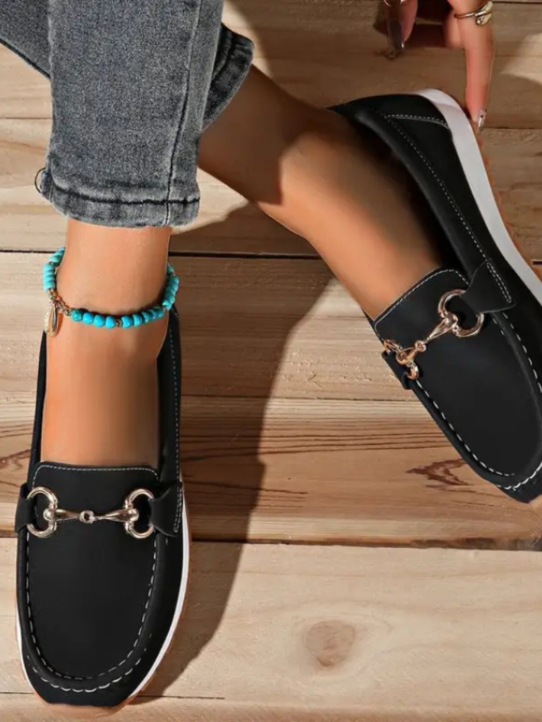 ISLA - CHAIN DETAIL LOAFERS-15549013164405-Mirella Fiore