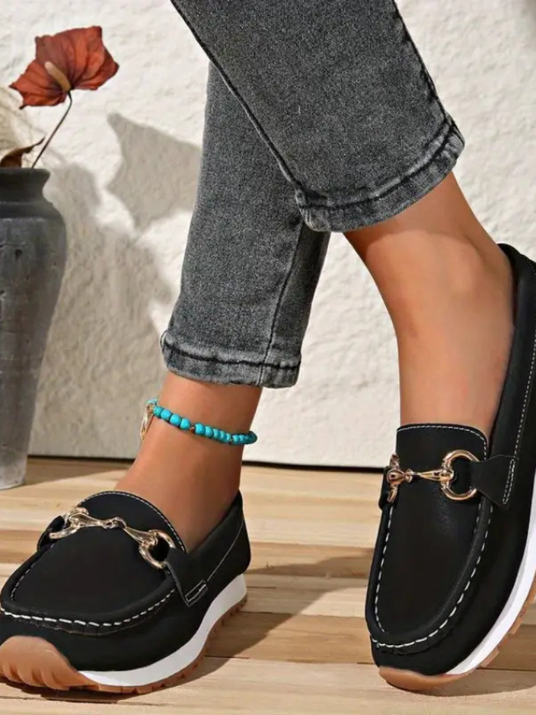 ISLA - CHAIN DETAIL LOAFERS-15549013164405-Nancy & Mae Savannah