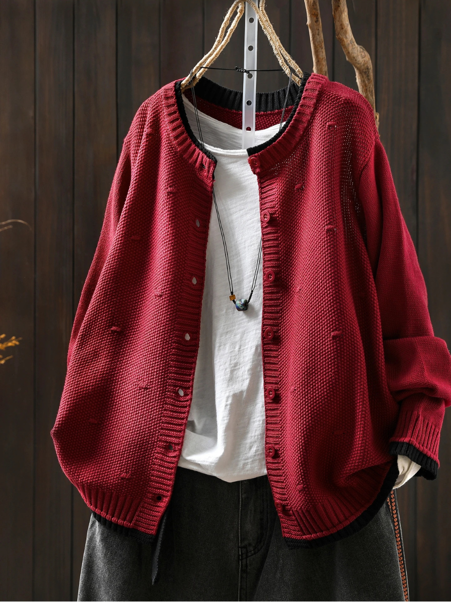 ISOLDE - TEXTURED CARDIGAN-15519212241269-Mirella Fiore