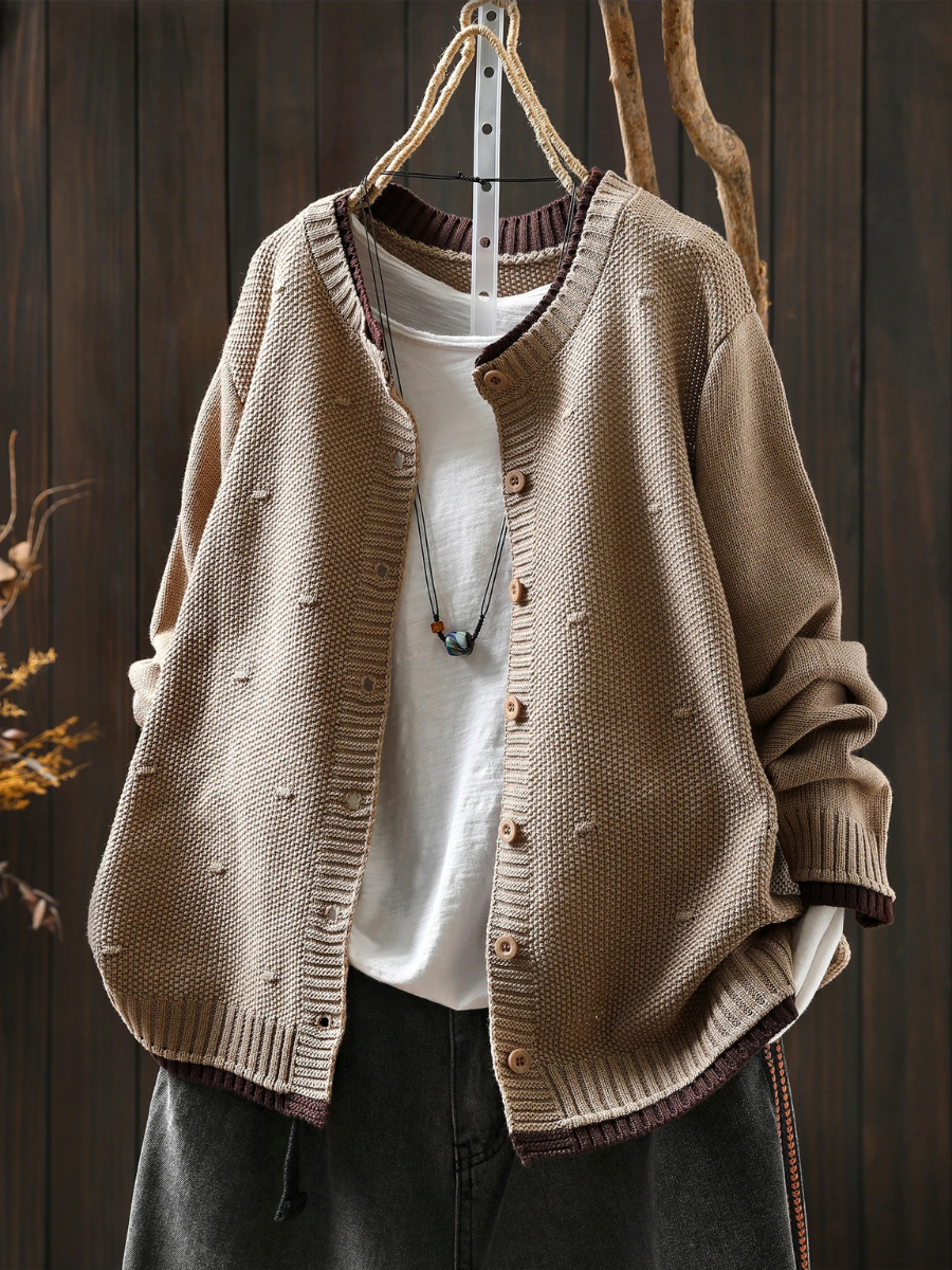 ISOLDE - TEXTURED CARDIGAN-15519212241269-Mirella Fiore