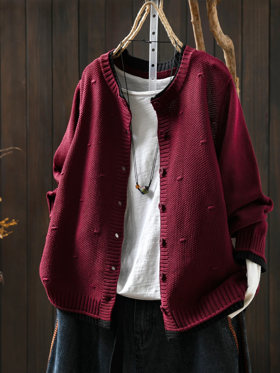 ISOLDE - TEXTURED CARDIGAN-15519212241269-Mirella Fiore