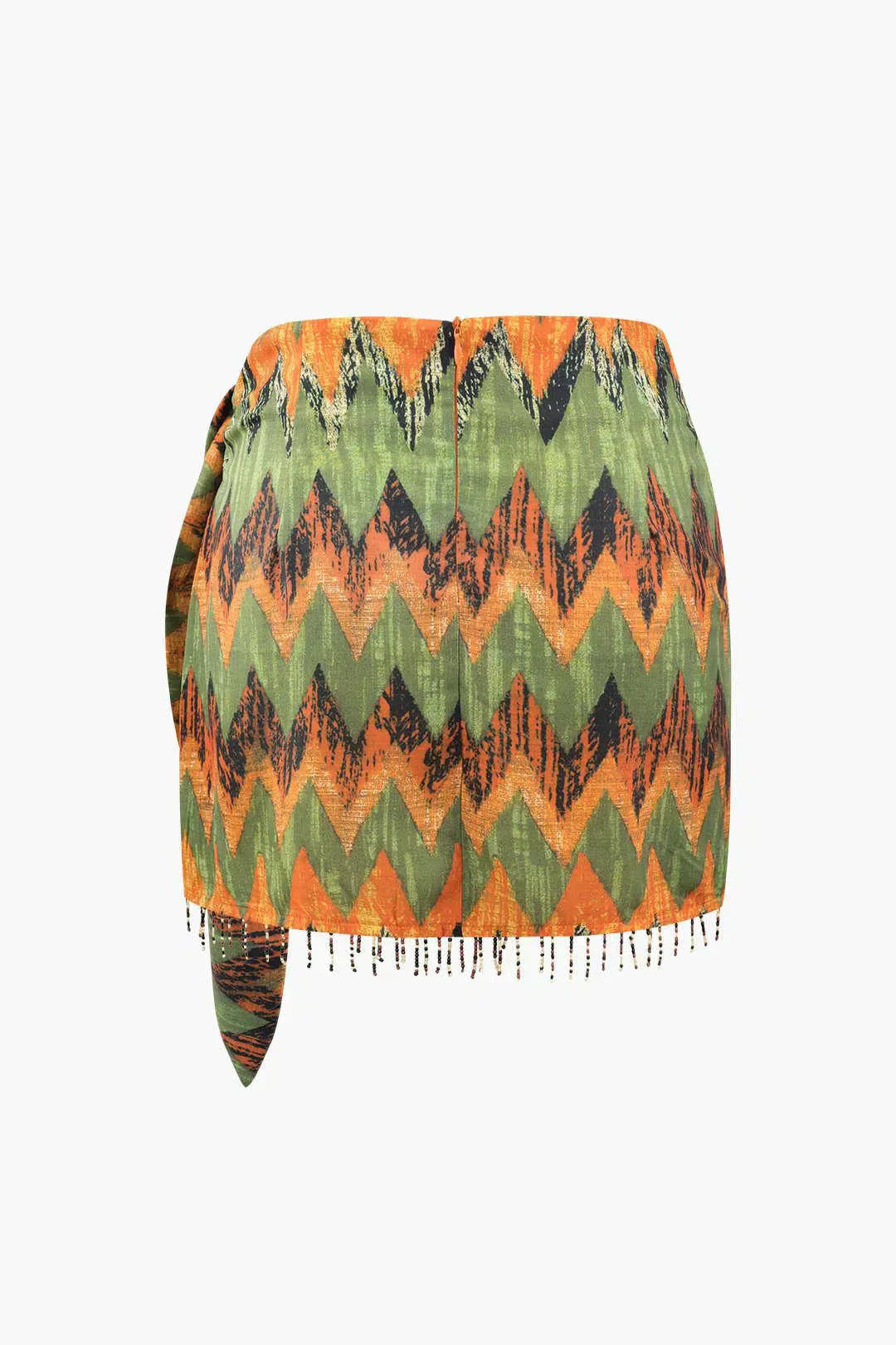 Ida – Unique design – Printed knot mini skirt-15133711335797-Nancy & Mae Savannah