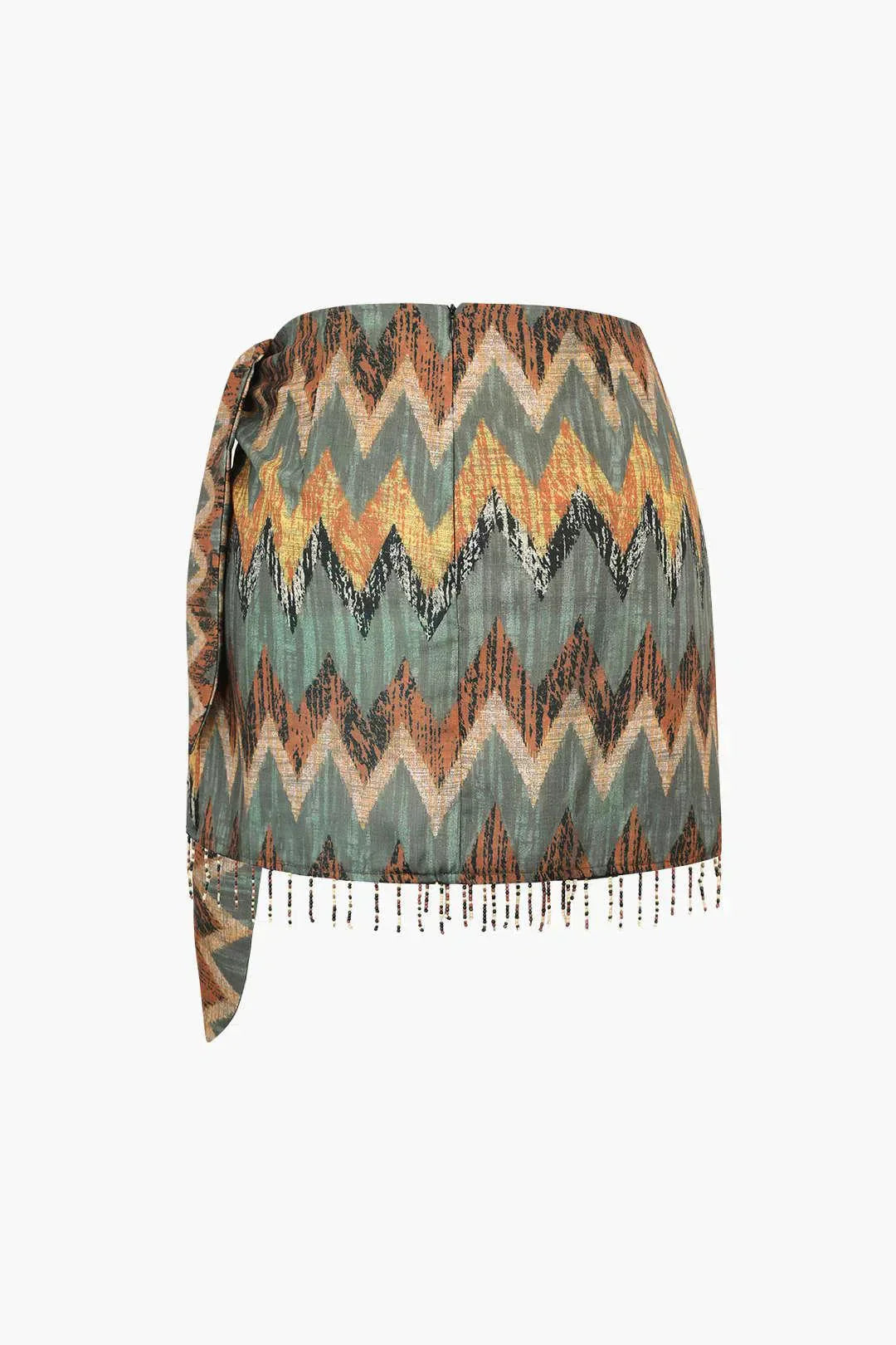 Ida – Unique design – Printed knot mini skirt-15133711335797-Nancy & Mae Savannah