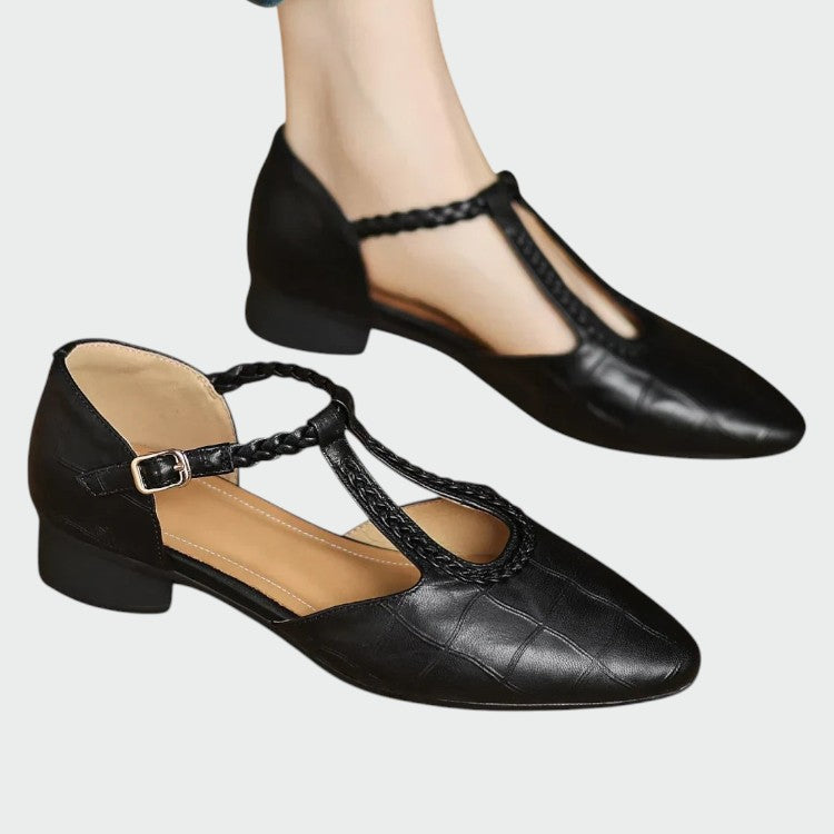 Indira - Pointed T-Bar Mary Jane Shoes-15519660802421-Nancy & Mae Savannah