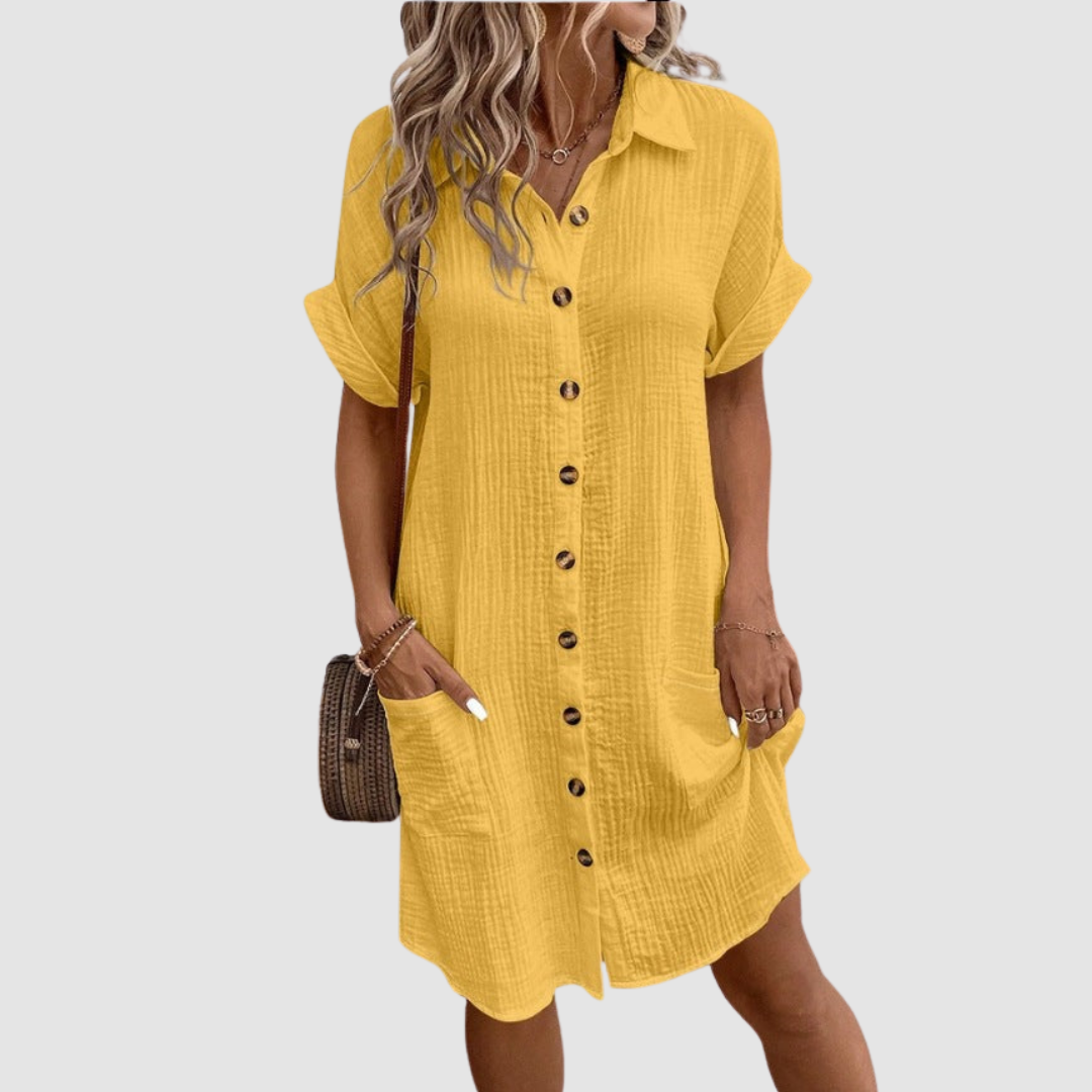 Iris - Relaxed Fit Dress-15553262616949-Mirella Fiore