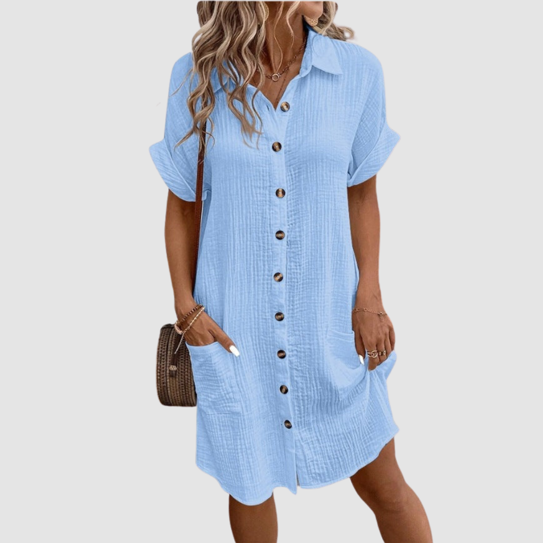 Iris - Relaxed Fit Dress-15553262616949-Mirella Fiore