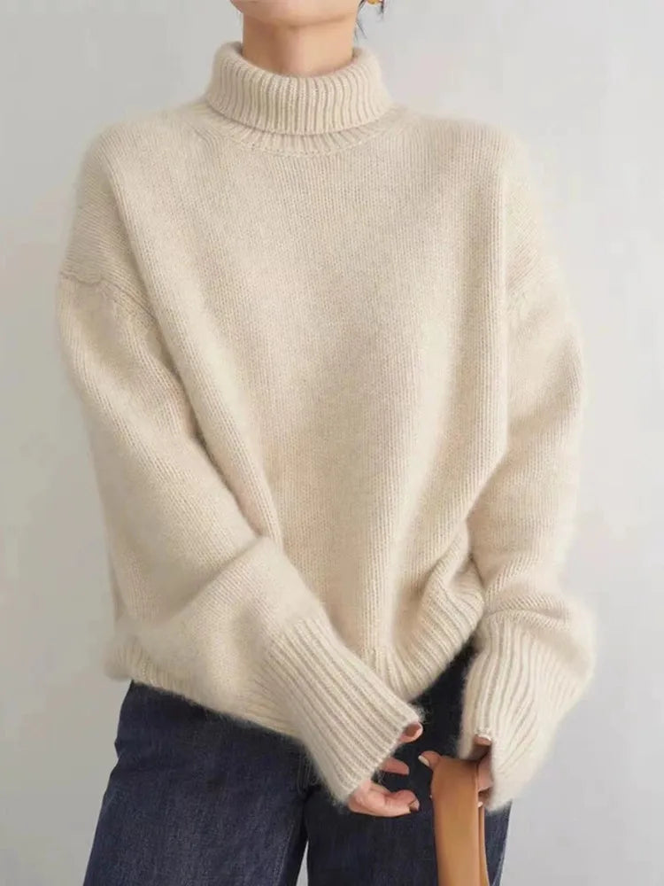 Isabella - High Collar Sweater-15550696456565-Mirella Fiore