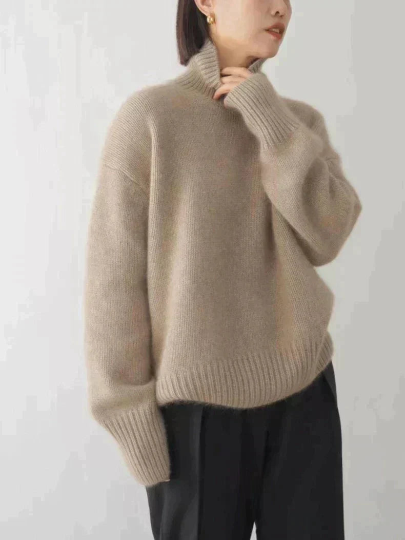 Isabella - High Collar Sweater-15550696456565-Mirella Fiore