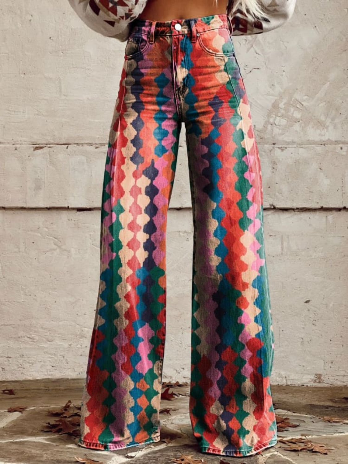Isla - Retro Rainbow Palazzo pants-15531074126197-Nancy & Mae Savannah