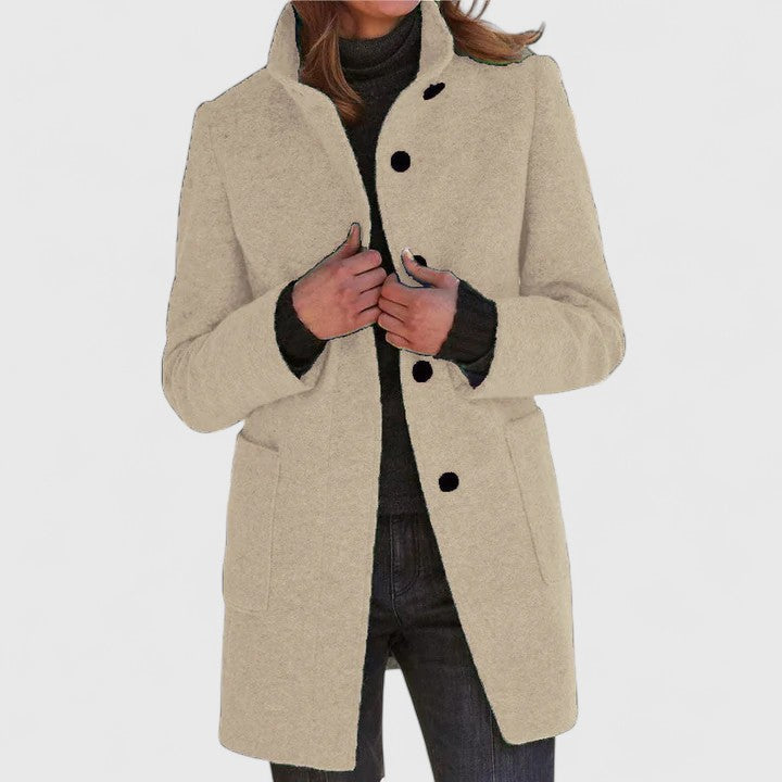 Isolde - Classic Mid-Length Coat-15550919573877-Nancy & Mae Savannah