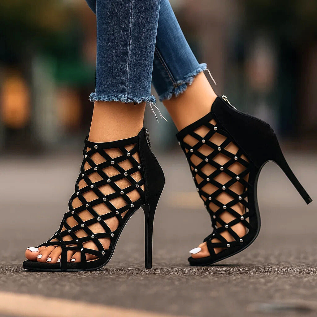 JADA - LAMORE STUDDED HEELS-15560637907317-Nancy & Mae Savannah