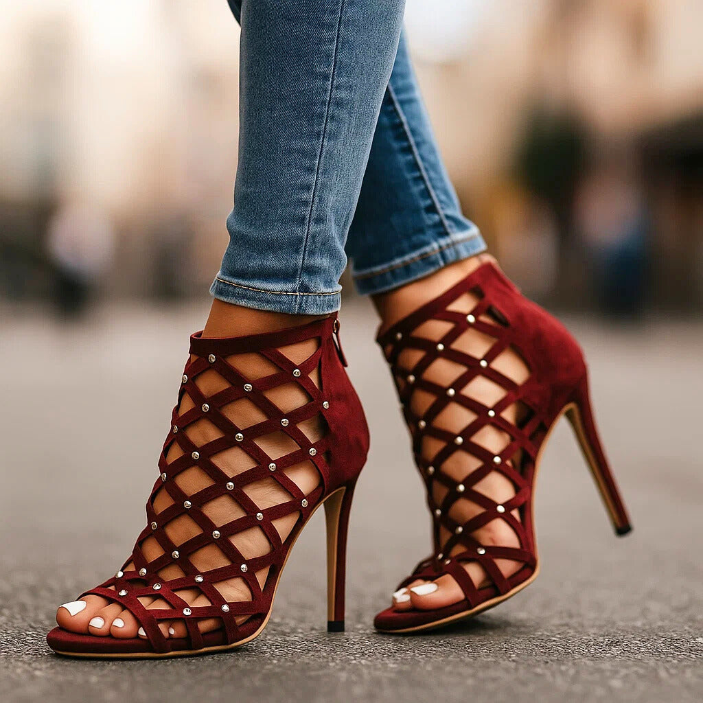 JADA - LAMORE STUDDED HEELS-15560637907317-Nancy & Mae Savannah