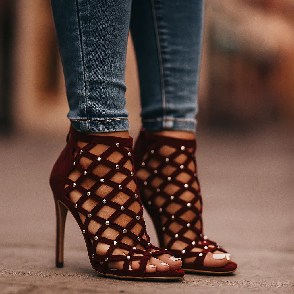 JADA - LAMORE STUDDED HEELS-15560637907317-Nancy & Mae Savannah