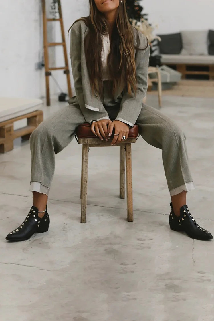 JOLINA - POINTED STUDDED ANKLE BOOT-15549134373237-Nancy & Mae Savannah