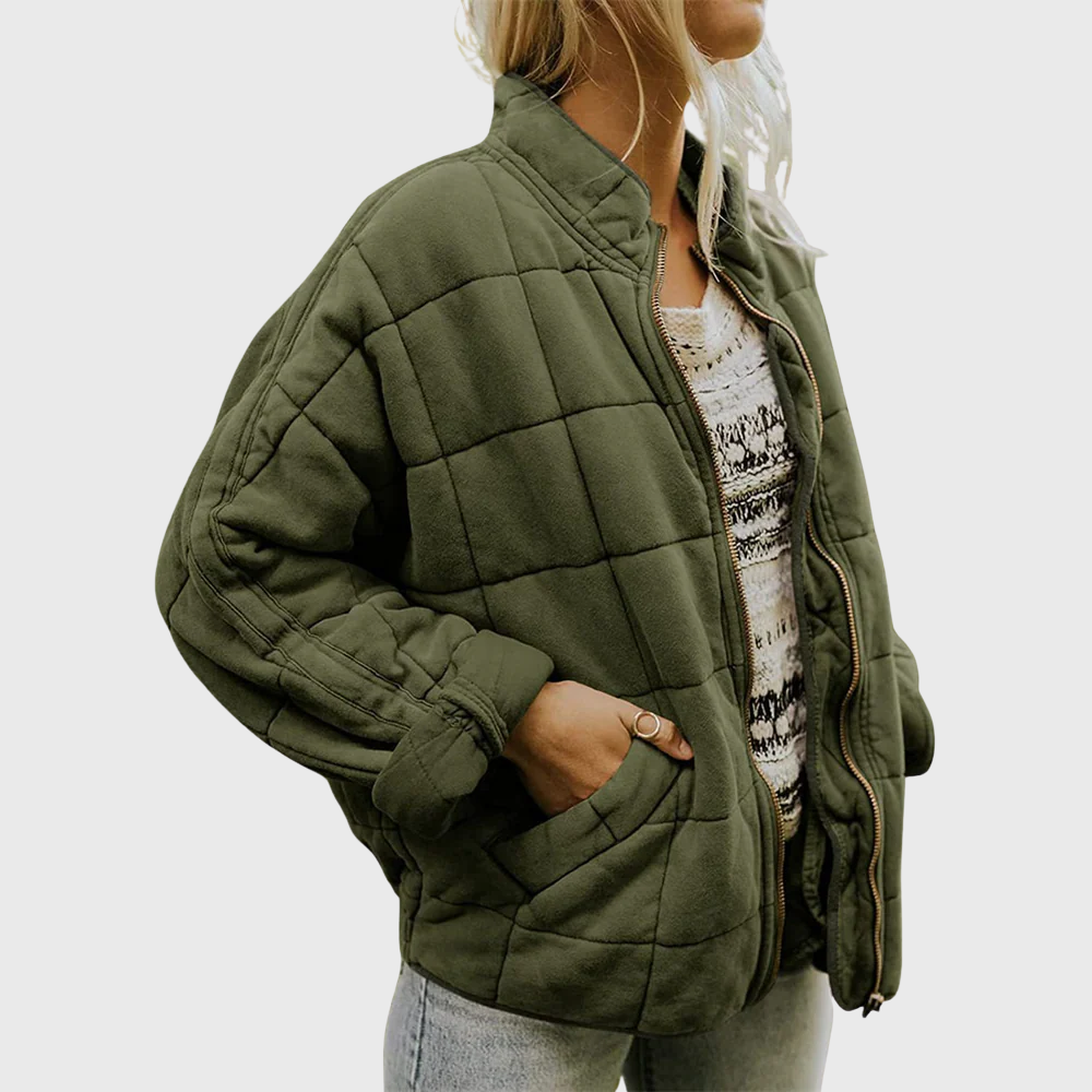 JOSIANE - Women’s Quilted Jacket – Oversized Elegant Fit-15519826149749-Mirella Fiore
