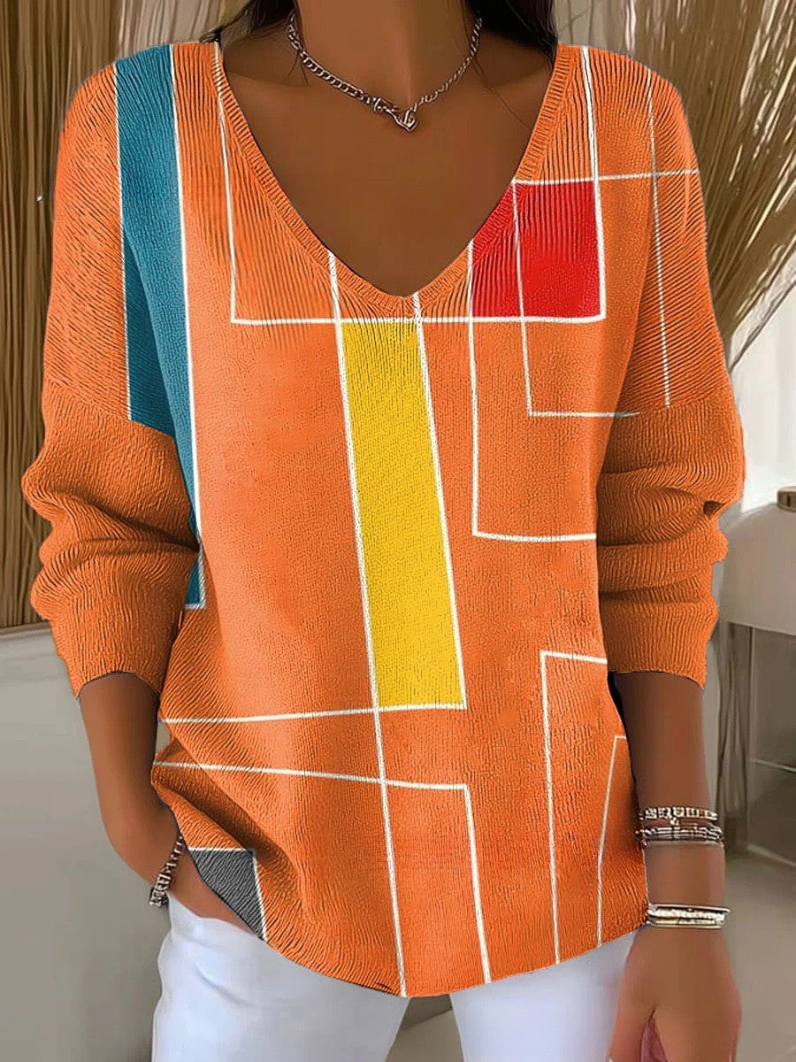 JULIETTE - Sweater with a V-neck-15550859968885-Mirella Fiore