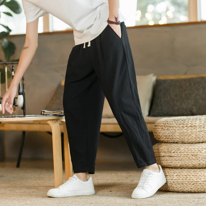 Jack | Linen Summer Trousers (Buy 1 Get 1 Free)-15553981383029-Nancy & Mae Savannah