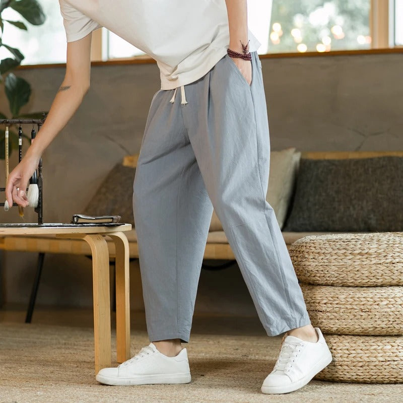 Jack | Linen Summer Trousers (Buy 1 Get 1 Free)-15553981383029-Nancy & Mae Savannah