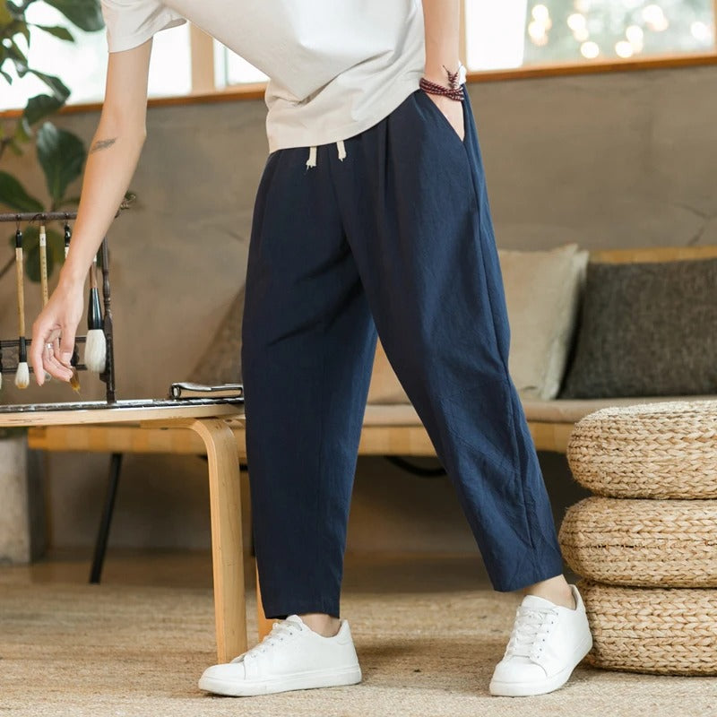 Jack | Linen Summer Trousers (Buy 1 Get 1 Free)-15553981383029-Nancy & Mae Savannah