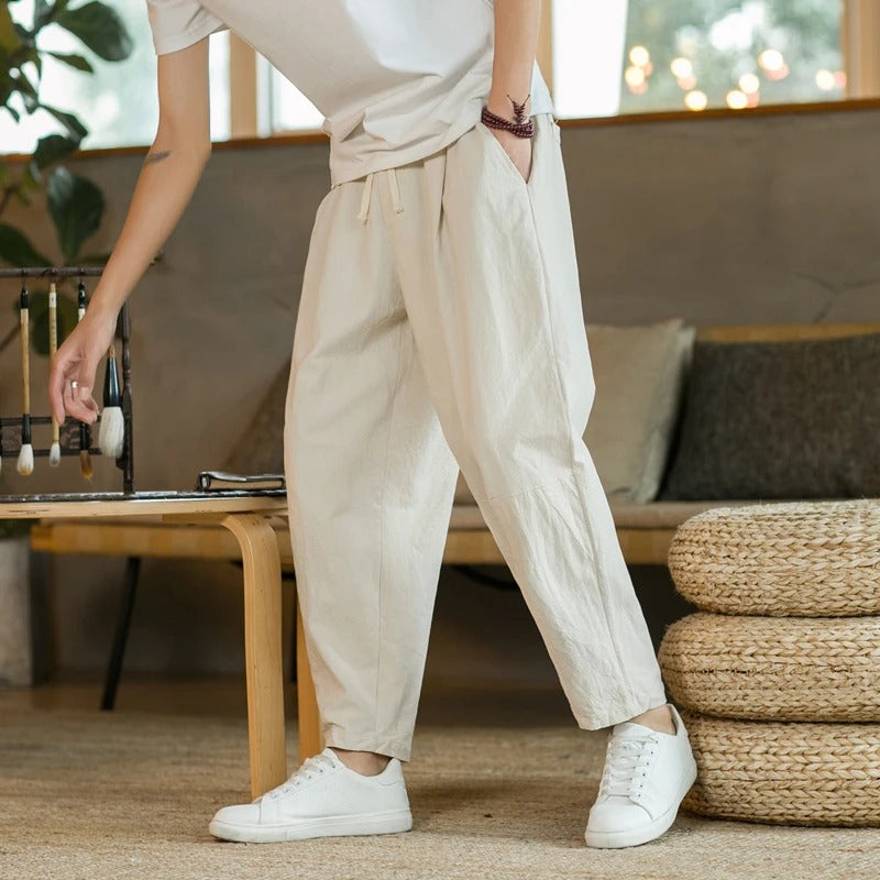 Jack | Linen Summer Trousers (Buy 1 Get 1 Free)-15553981383029-Nancy & Mae Savannah