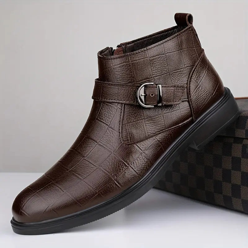 Jameson - Men's Leather Ranger Boots-15550770053493-Mirella Fiore