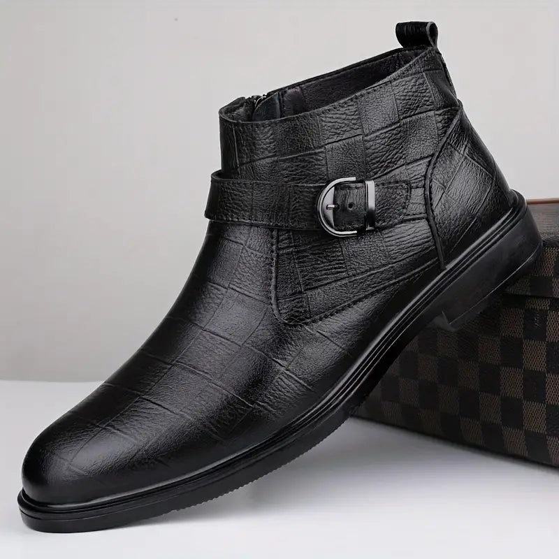 Jameson - Men's Leather Ranger Boots-15550770053493-Mirella Fiore