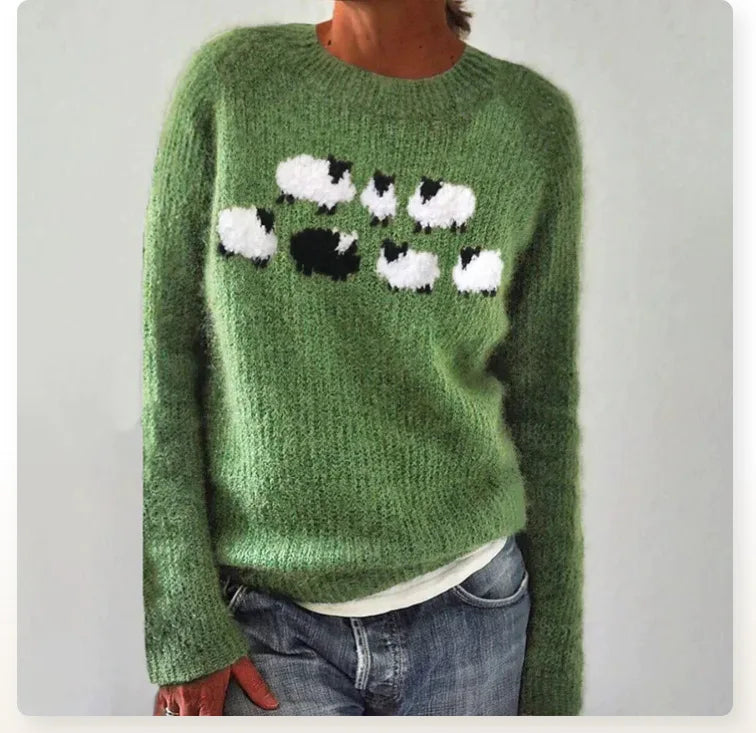 Jandy - Comfortable Cute Sheep Sweater-15518867161461-Mirella Fiore
