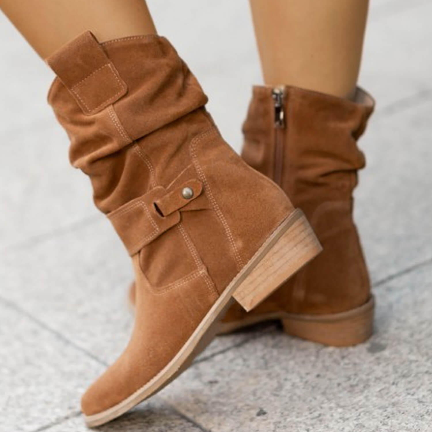 Janela - Suede Boots-15548991865205-Mirella Fiore