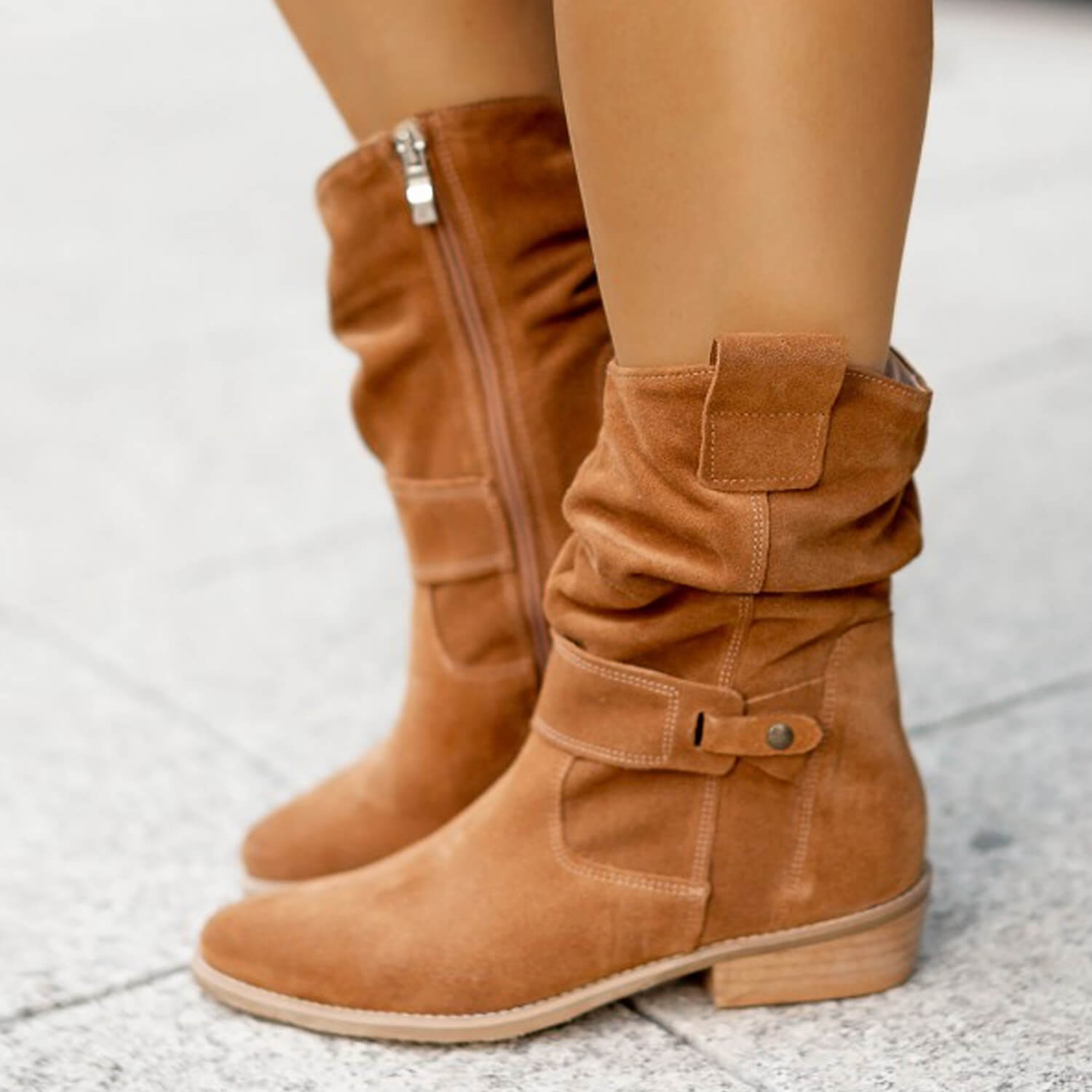 Janela - Suede Boots-15548991865205-Mirella Fiore