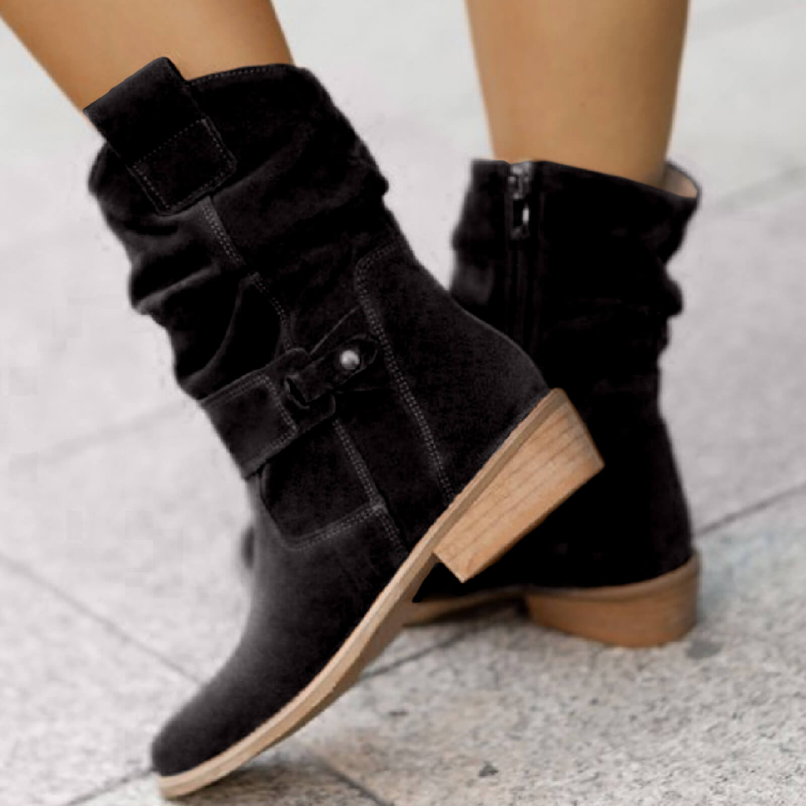 Janela - Suede Boots-15548991865205-Mirella Fiore