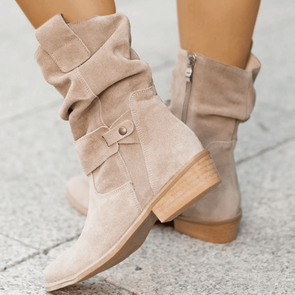Janela - Suede Boots-15548991865205-Mirella Fiore