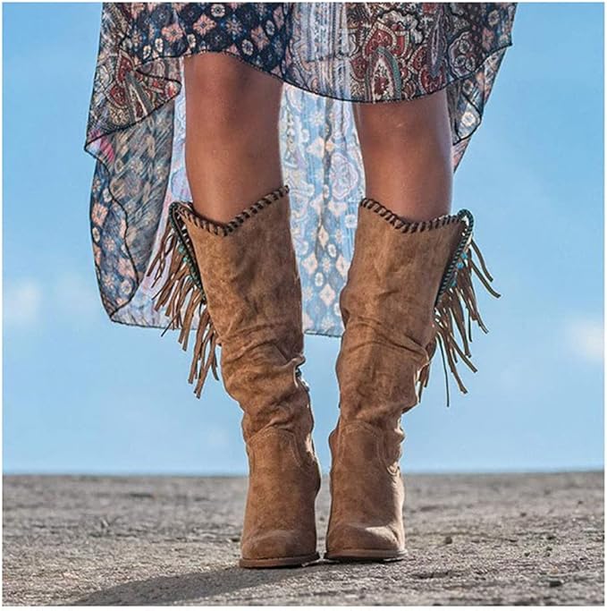 Janice - Western Knee-High Boots-15550871732597-Nancy & Mae Savannah