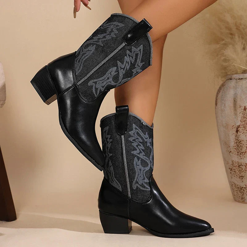 Jolene - Vintage Cowboy Boots-15550871535989-Nancy & Mae Savannah
