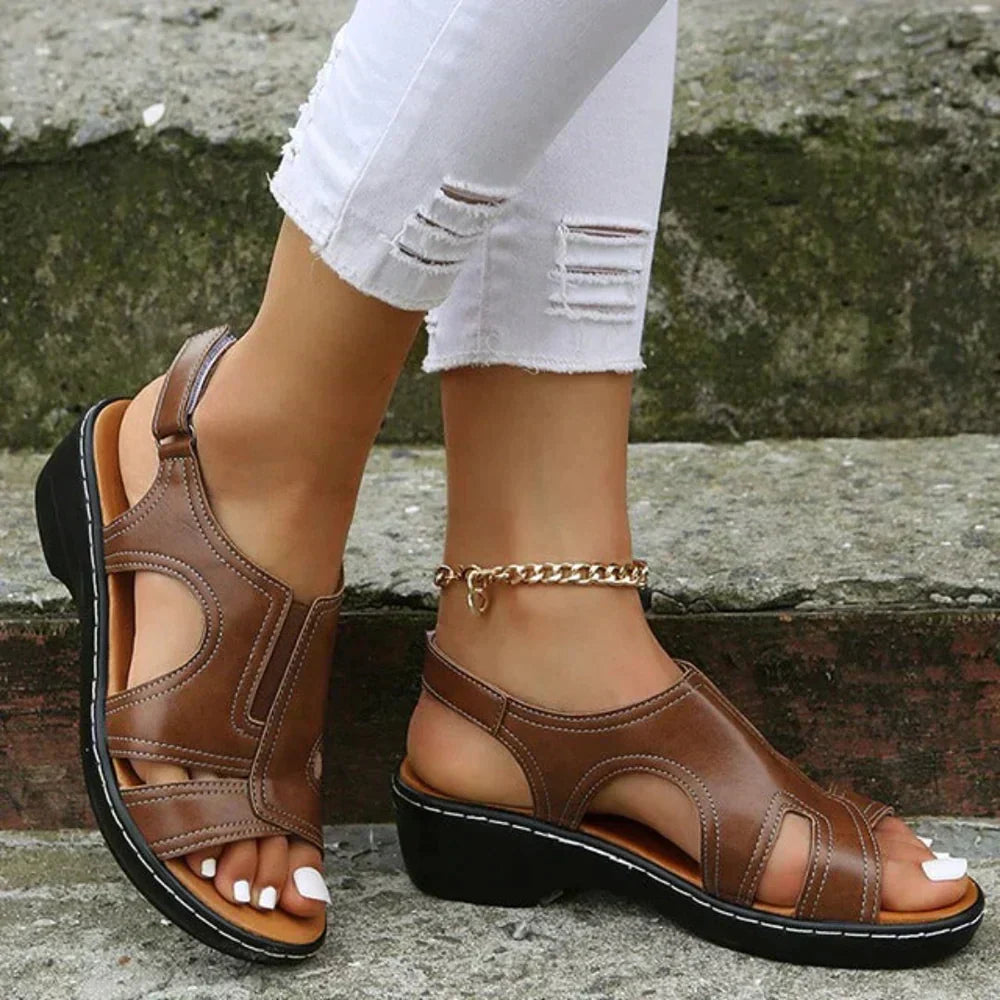 Jolie - Orthopedic Leather Sandals-15547821850997-Mirella Fiore