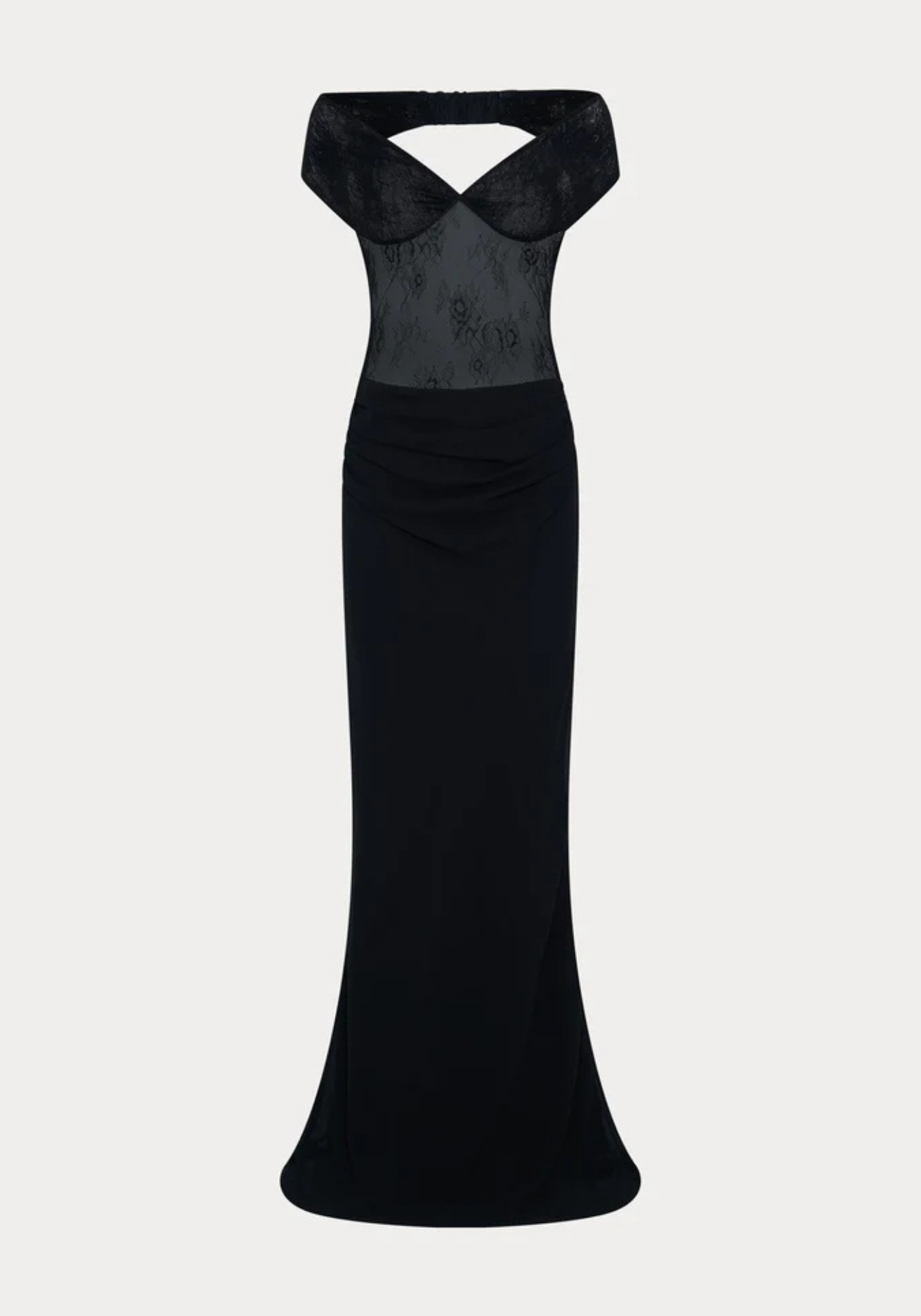 Julienne – Off-shoulder lace detail – Maxi dress-15259461910901-Mirella Fiore