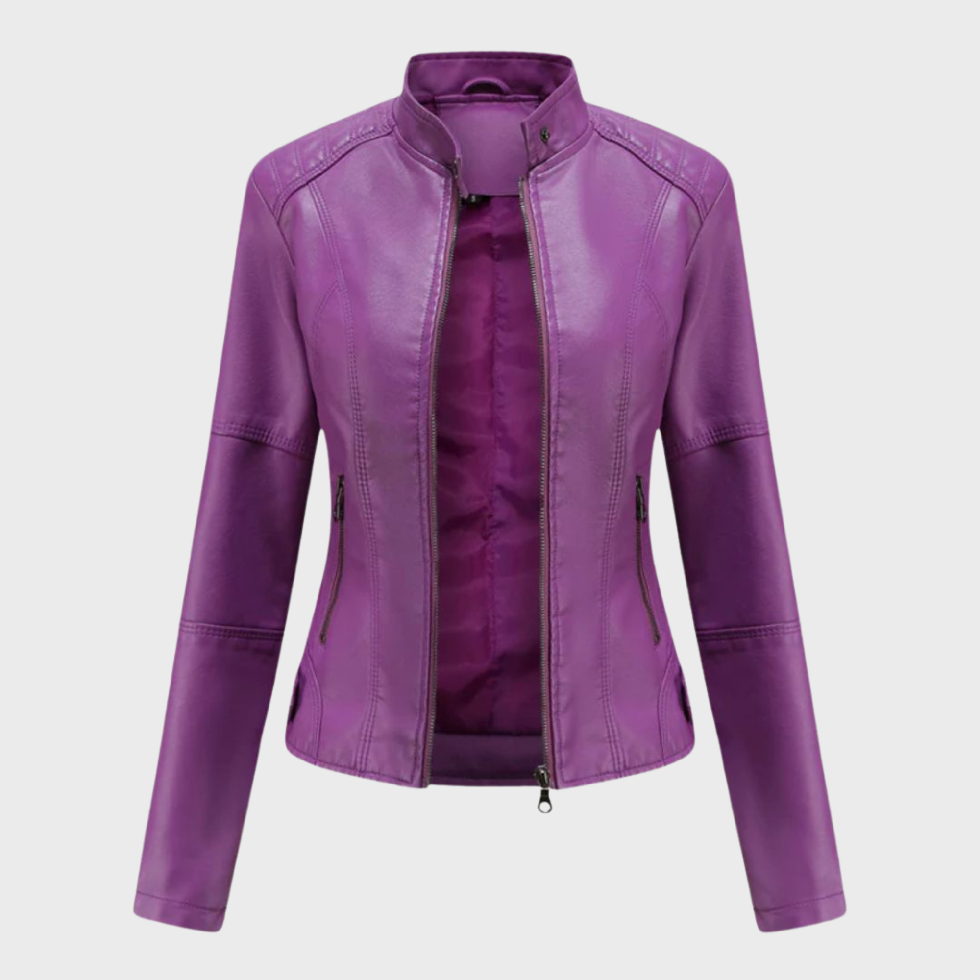 Julissa – Chic Moto Zip Jacket-15550920524149-Mirella Fiore