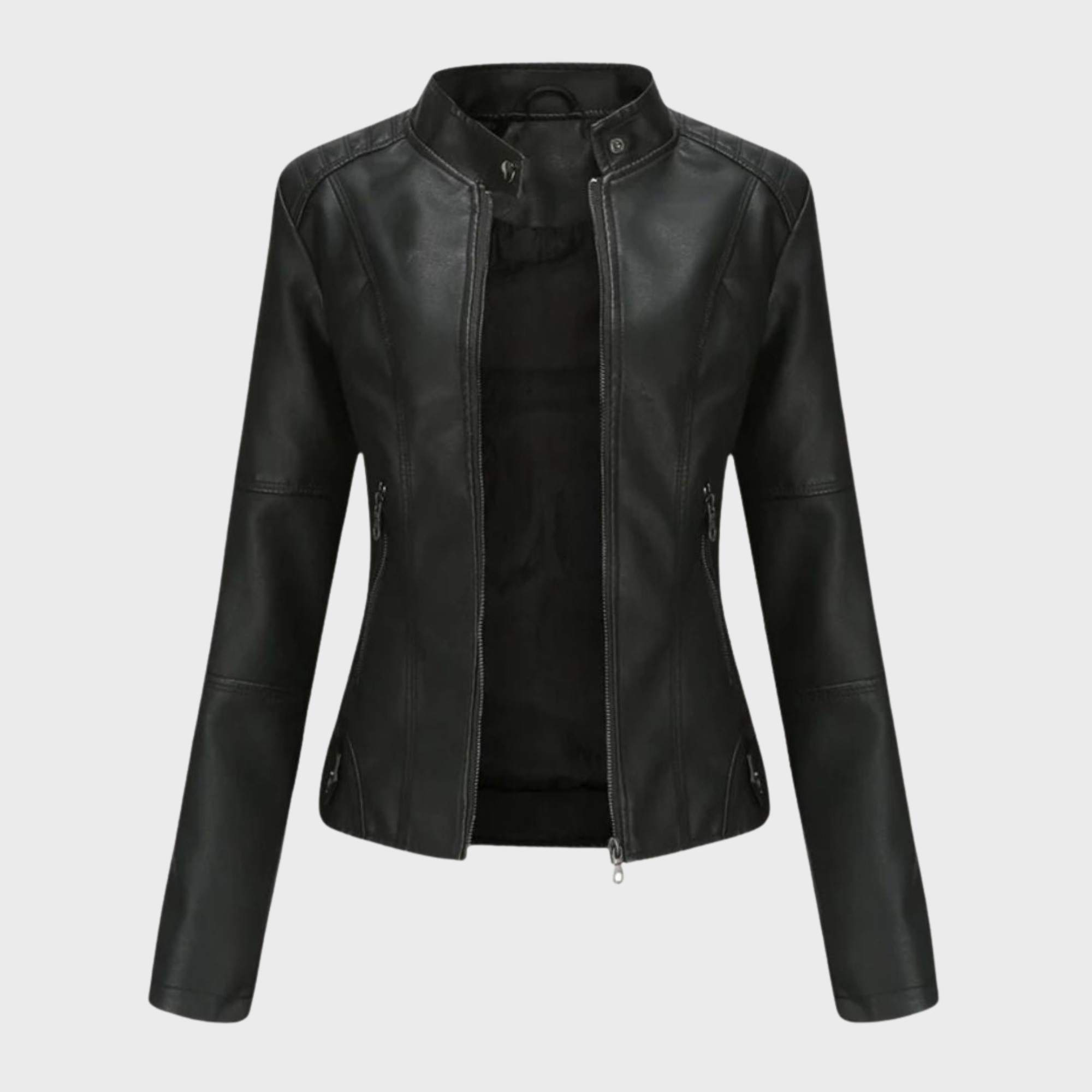 Julissa – Chic Moto Zip Jacket-15550920524149-Mirella Fiore